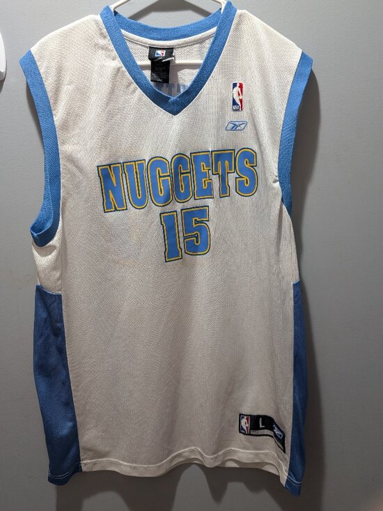 Reebok Other - Vintage Reebok Carmelo Anthony Denver Nuggets NBA Jersey Mens Large #15 White